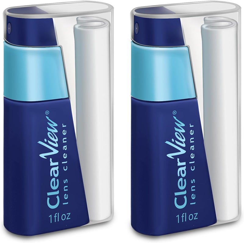 ClearView Portable Lens Cleaner Kit – Travel Size with Premium Cleaning Solution, Refillable Spray + Microfiber Cloth, Safe for All Lenses, Compact & On-the-Go - Image 1